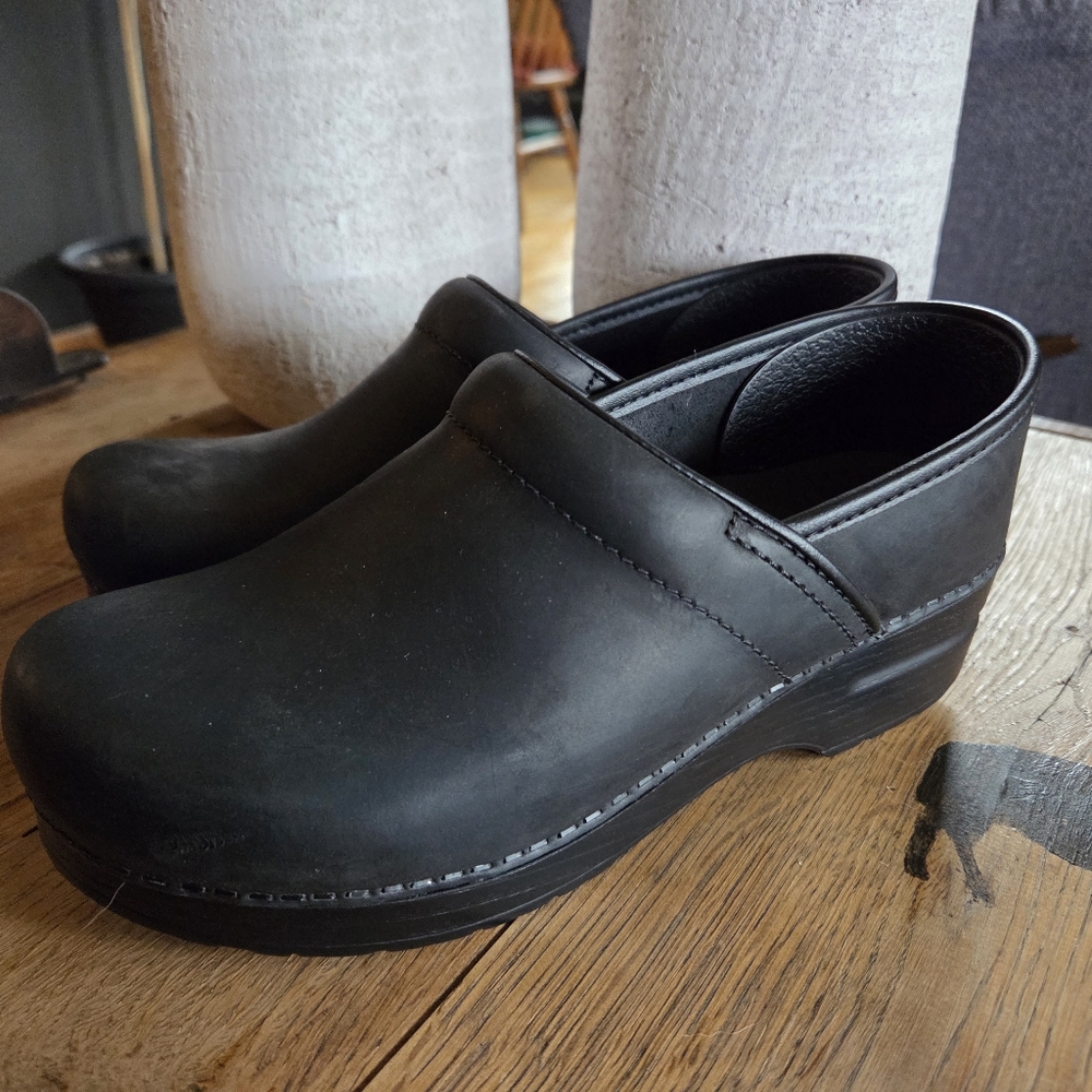 Dansko Professional Black Oiled Clogs